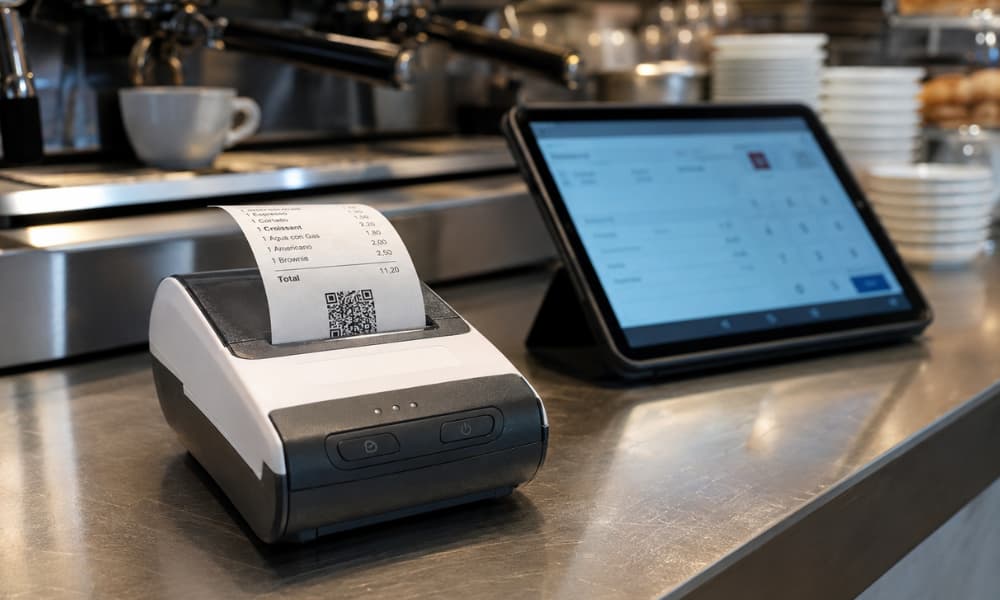 Impresora portatil de 80mm para cafeteria