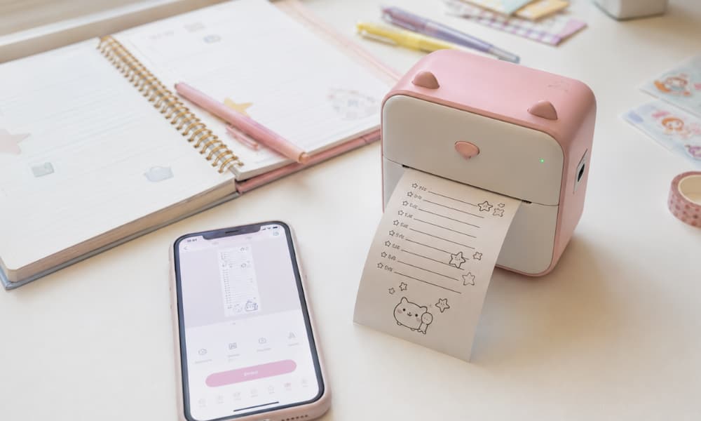 Mini impresora Kawaii de gatito