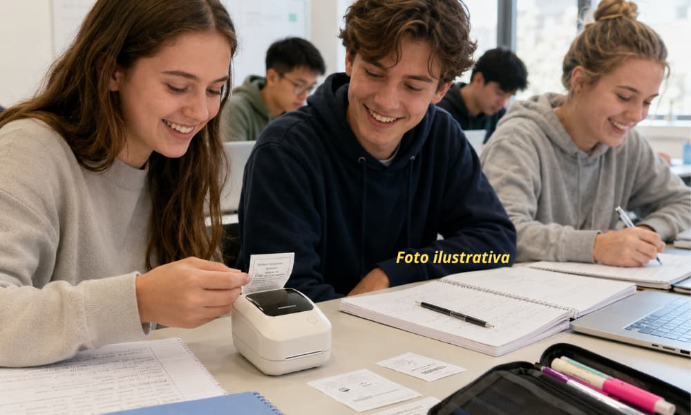 Mini impresora termica para estudiantes