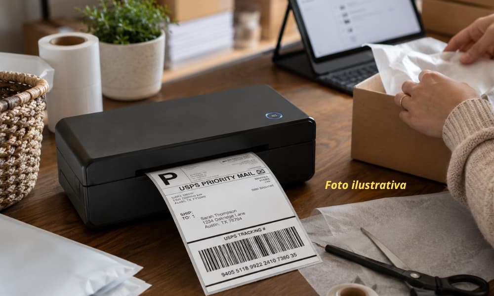 Impresora portátil de etiquetas con wifi